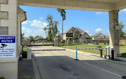 View of the gate / Image of Oscar Mike Security LLC